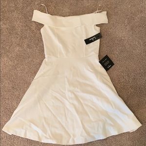 White off the shoulder dress